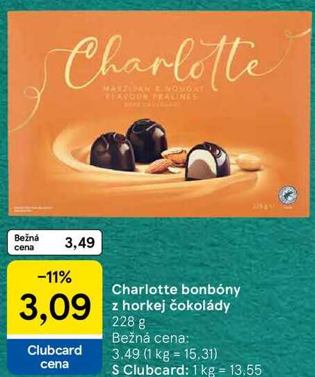 Charlotte bonbóny z horkej čokolády, 228 g
