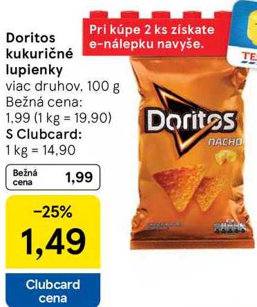 Doritos kukuričné lupienky, 100 g