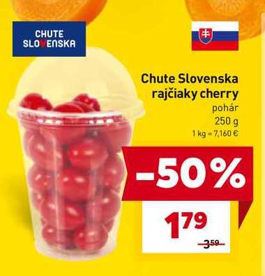 Chute Slovenska rajčiaky cherry pohár 250g