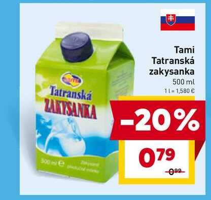 Tami Tatranská zakysanka 500 ml 