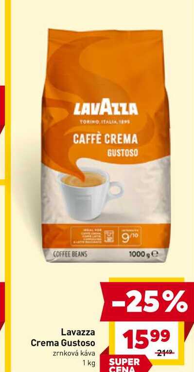 Lavazza Crema Gustoso zrnková káva 1 kg