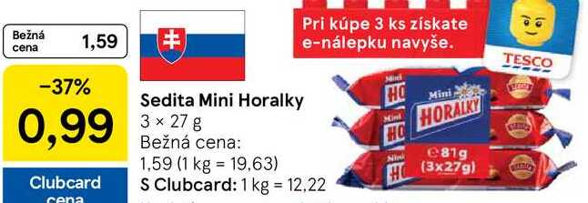 Sedita Mini Horalky, 3x 27 g