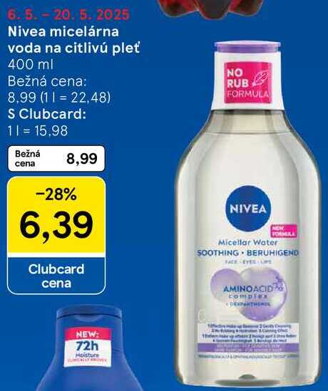 Nivea micelárna voda na citlivú pleť, 400 ml 