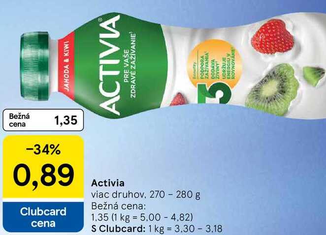 Activia, 270 - 280 g 