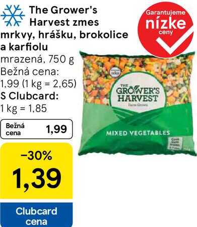 The Grower's Harvest zmes mrkvy, hrášku, brokolice a karfiolu, 750 g 