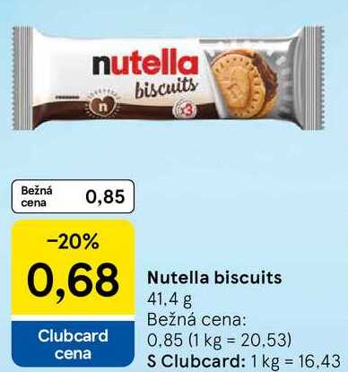 Nutella biscuits, 41,4 g 