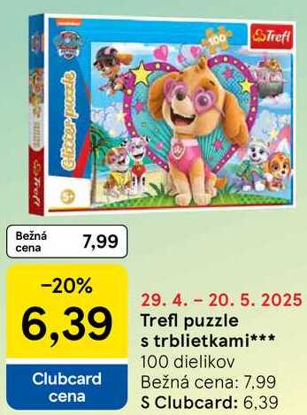 Trefl puzzle s trblietkami