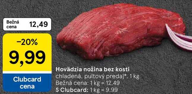 Hovädzia nožina bez kosti, 1 kg