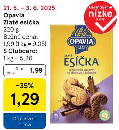 Opavia Zlaté esíčka, 220 g