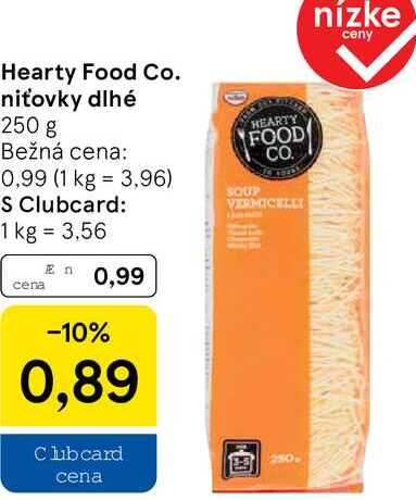 Hearty Food Co. niťovky dlhé, 250 g