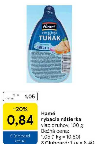 Hamé rybacia nátierka, 100 g
