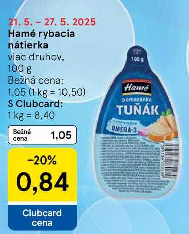 Hamé rybacia nátierka, 100 g 