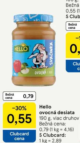 Hello ovocná desiata, 190 g