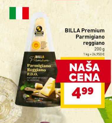 BILLA Premium Parmigiano reggiano 200 g