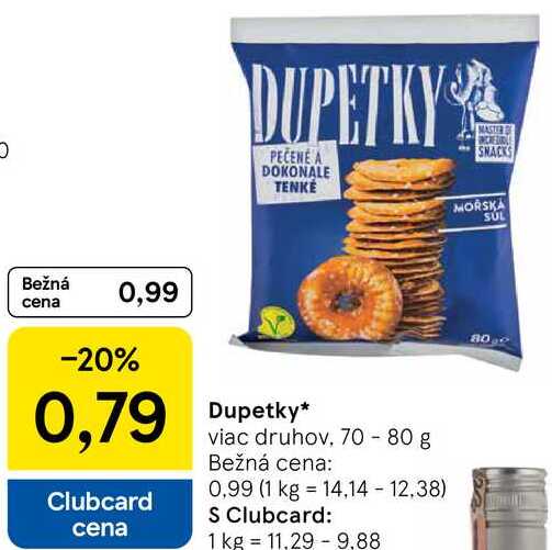 Dupetky, 70-80 g