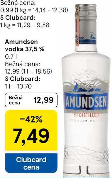 Amundsen vodka 37,5 %, 0,7 l