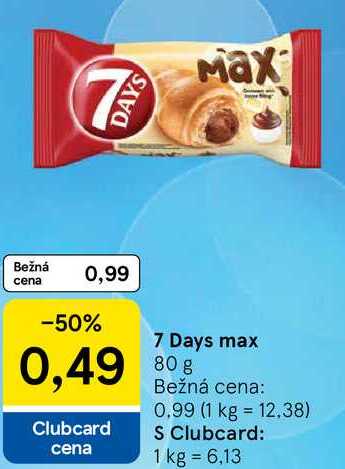 7 Days max, 80 g 