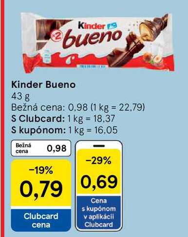 Kinder Bueno, 43 g