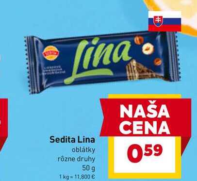 Sedita Lina oblátky rôzne druhy 50 g