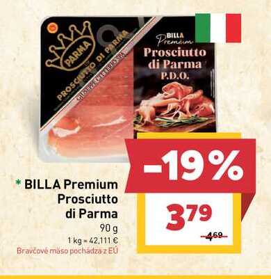 BILLA Premium Prosciutto di Parma 90 g