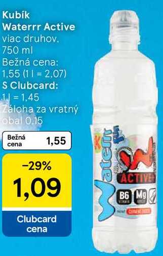Kubík Waterrr Active, 750 ml