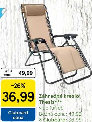 Záhradné kreslo Thesis