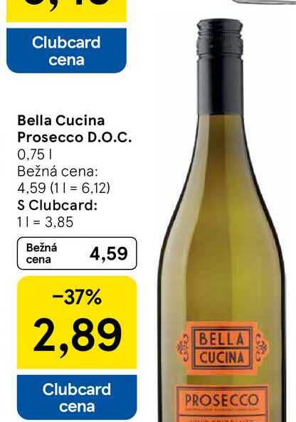 Bella Cucina Prosecco D.O.C., 0,75 l