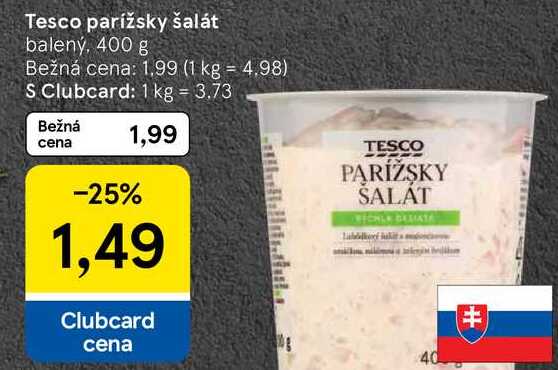 Tesco parížsky šalát, 400 g 