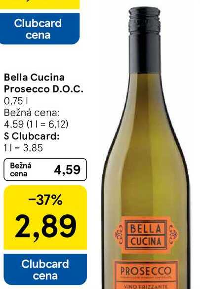 Bella Cucina Prosecco D.O.C., 0,75 l