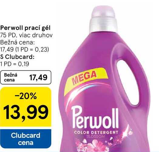 Perwoll prací gél, 75 PD