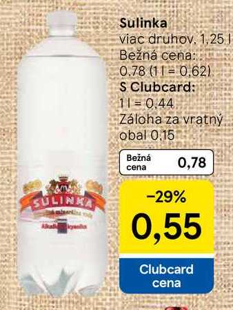 Sulinka, 1,25 l