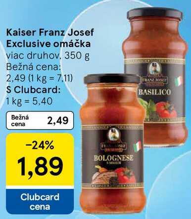 Kaiser Franz Josef Exclusive omáčka, 350 g 
