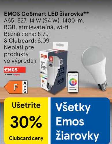 EMOS GoSmart LED žiarovka