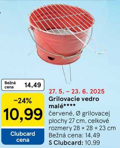 Grilovacie vedro malé