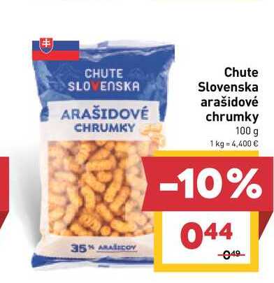 Chute Slovenska arašidové chrumky 100 g