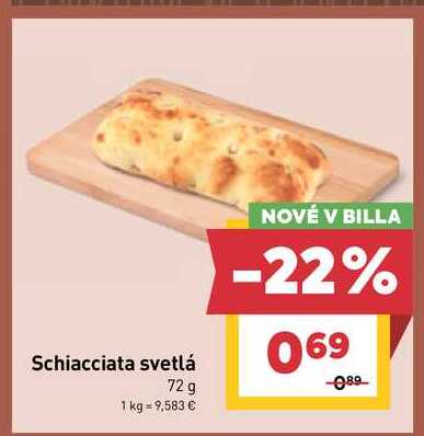 Schiacciata svetlá 72 g 