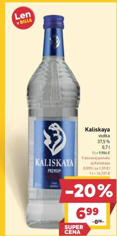 Kaliskaya vodka 37,5% 0,7l