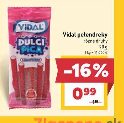 Vidal pelendreky 90 g 