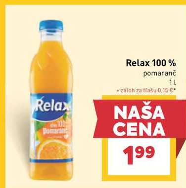 Relax 100% pomaranč 1l