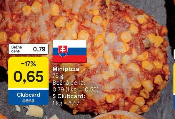 Minipizza 75 g