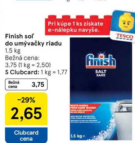 Finish sol' do umývačky riadu 1,5 kg