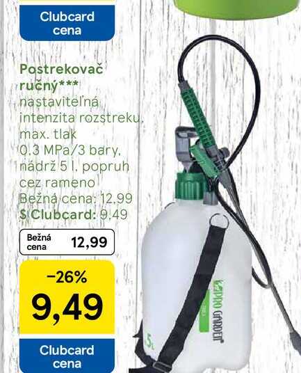 Postrekovač ručný