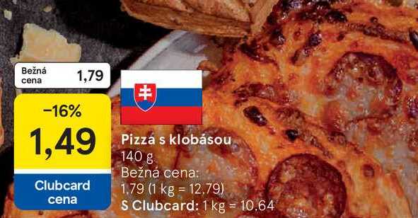Pizza s klobásou 140 g