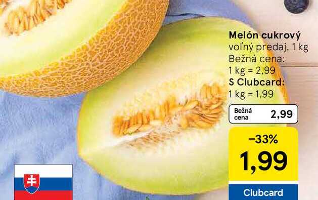 Melón cukrový voľný predaj, 1 kg 
