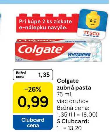 Colgate zubná pasta 75 ml