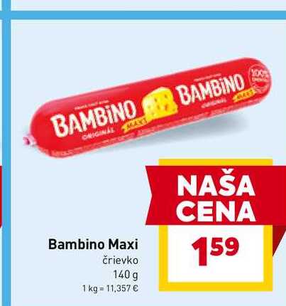 Bambino Maxi črievko 140g 
