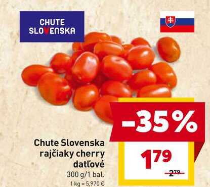 Chute Slovenska rajčiaky cherry datľové 300 g/1 bal. 