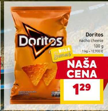 Doritos nacho cheese 100 g