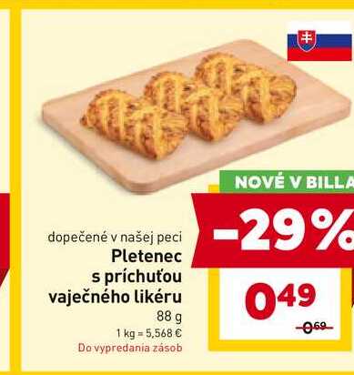 Pletenec s príchuťou vaječného likéru 88 g 