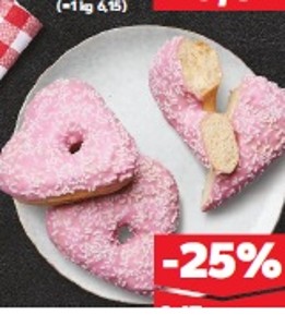 Donut v tvare srdca